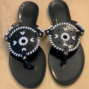 Black Jack Rogers Jelly Sandals